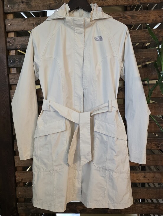 The North Face Jackets & Blazers - The North Face Women's Cream HyVent Belted Rain Trench Coat